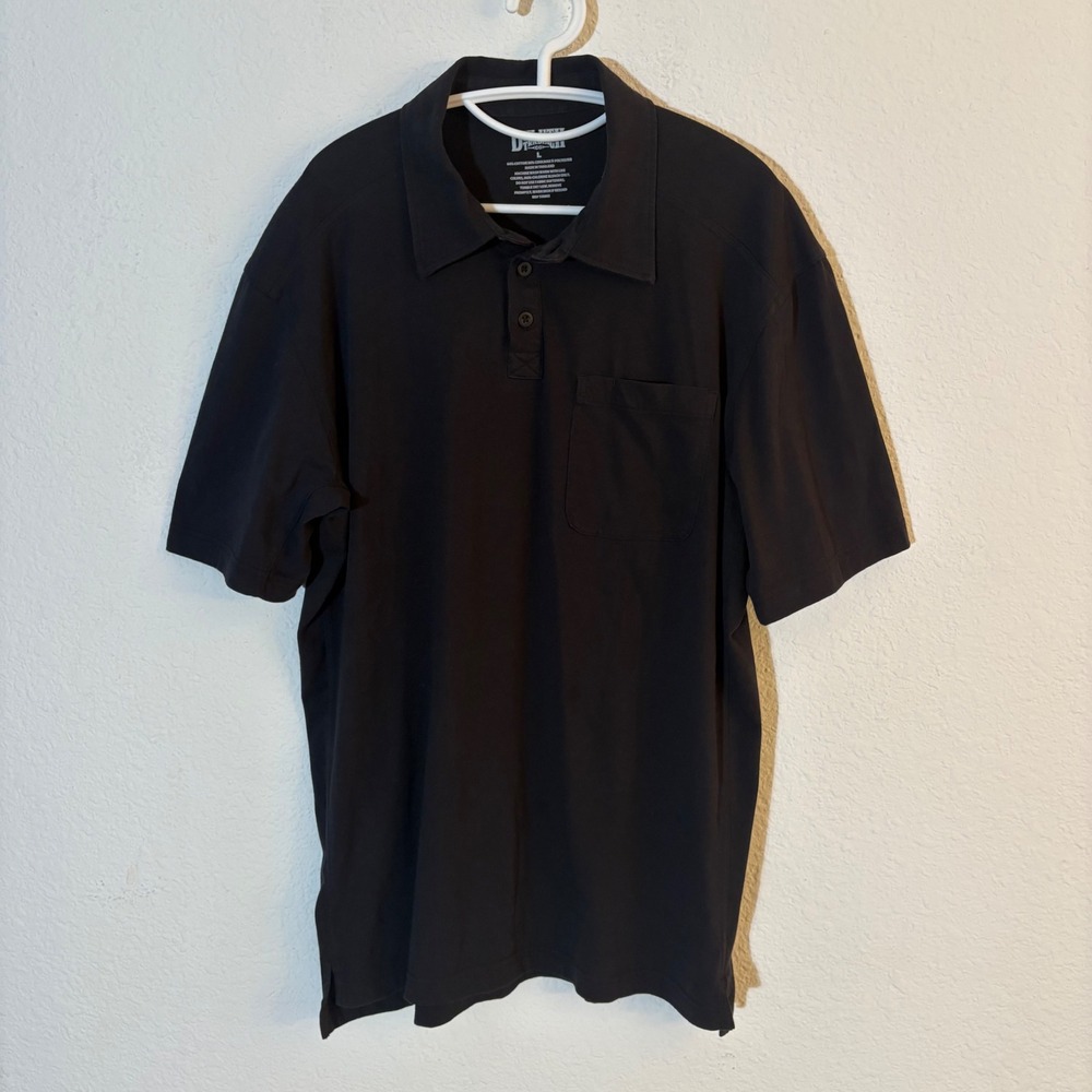 Duluth Trading Co Polo Shirt Mens Large Black 84534